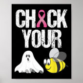 あなたのブビーズおもしろい乳がんハロウィーンGをチェック ポスター (正面)