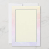 あなたのブライダルシャワーパステルフローラ ノートカード (裏面)