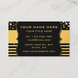 あなたのブラック金ゴールドラグジュアリーカンパニー名刺 名刺