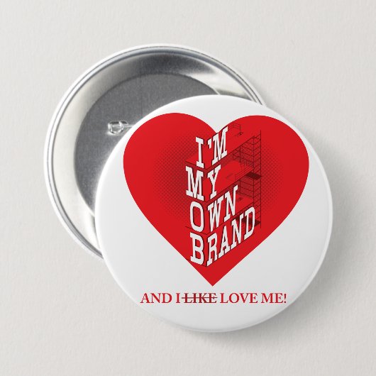 あなたのブランドの上のボタン! 缶バッジ (正面&裏面)