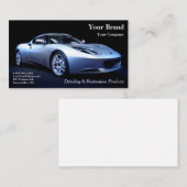 あなたのブランドの銀車の名刺 名刺 (正面/裏面)