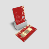 あなたのブランドをプロフェッショナル高級金ゴールドで高める 名刺