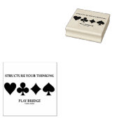 あなたのブリッジ考えるカー遊ドのスーツを構築する ラバースタンプ (押印)