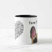 あなたのブルドッグからバレンタフランスのイン マグカップ (中央)