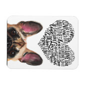 あなたのブルドッグからバレンタフランスのイン マグネット (横)