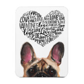 あなたのブルドッグからバレンタフランスのイン マグネット (縦)