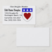 あなたのプライドを示して下さい! 一族のダグラスの名刺! … 名刺 (正面/裏面)