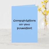あなたのプロモーションのお祝い! カード (黄色い花)
