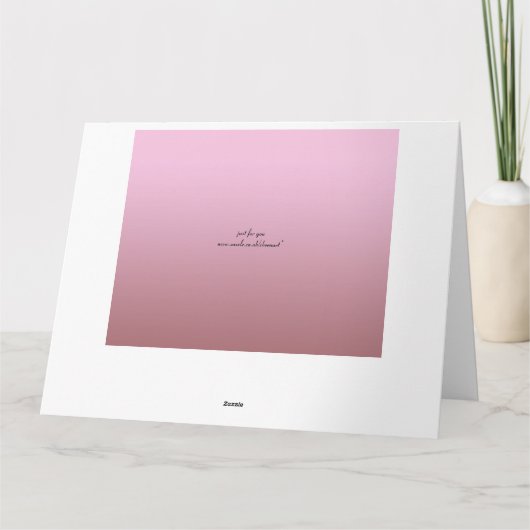 あなたのプロモーションの挨拶状のお祝い カード (裏面)