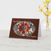 あなたのプロモーションカードのお祝い カード (黄色い花)