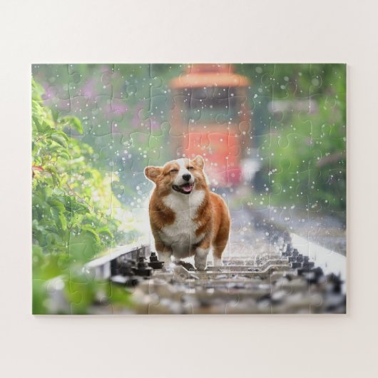 あなたのベストフレンドの犬をカスタマイズ ジグソーパズル (横)