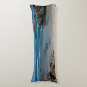 あなたのベッドに隔離されたビーチ ボディピロー (正面縦)