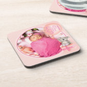 あなたのベビーの写真"それは女の子"セット6コースター コースター (左側)
