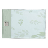 あなたのベビー足プリントピローケース 枕カバー (裏面)