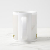 あなたのペットとベビー写真 ジャンボコーヒーマグカップ (裏面)