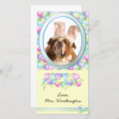 あなたのペットのためのイースターフォトカード！ シーズンカード (正面/裏面)