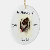 あなたのペットのための記憶オーナメント セラミックオーナメント (右)