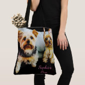 あなたのペットのイメージのパーソナライズな写真をここに挿入して下さい トートバッグ (クローズアップ)