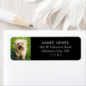 あなたのペットの写真のカスタム差出人住所ラベル ラベル (インサイチュ)