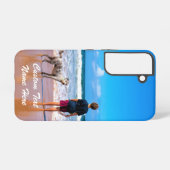 あなたのペットの写真カスタム文字パーソナライズされた SAMSUNG GALAXYケース (裏面横)