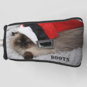 あなたのペットの写真パーソナライズされたゴルフヘッドカバー ゴルフヘッドカバー (正面)