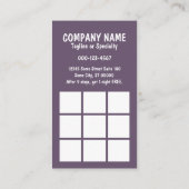 あなたのペットスタンプカード《写真》ぼけ味を愛して下さい 名刺 (裏面)