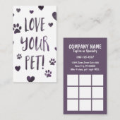 あなたのペットスタンプカード《写真》ぼけ味を愛して下さい 名刺 (正面/裏面)