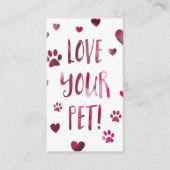 あなたのペットパンチカードの《写真》ぼけ味を愛して下さい ロイヤリティカード (正面)