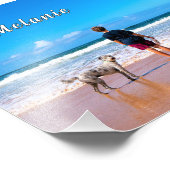 あなたのペットフォトポスタープリントと名前をカスタムする フォトプリント            (角)