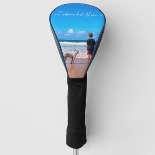 あなたのペット写真ゴルフヘッドカバーとカスタム文字 ゴルフヘッドカバー