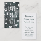 あなたのペット日を愛して下さい 名刺 (正面/裏面)