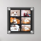 あなたのペット犬の子犬カスタムの写真コラージュchihuahua キャンバスプリント (正面)