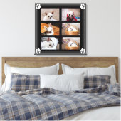 あなたのペット犬の子犬カスタムの写真コラージュchihuahua キャンバスプリント (インサイチュ (寝室))