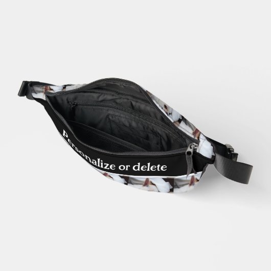 あなたのペット犬の子犬カスタムの写真チワワと文字 ファニーパック (見開き)