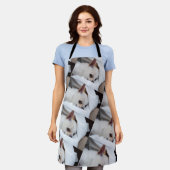 あなたのペット犬の子犬カスタムの写真chihuaパターン エプロン (着用した状態)