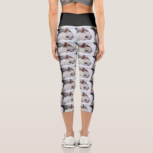 あなたのペット犬の子犬カスタムの写真chihuaパターン カプリレギンス (裏面)