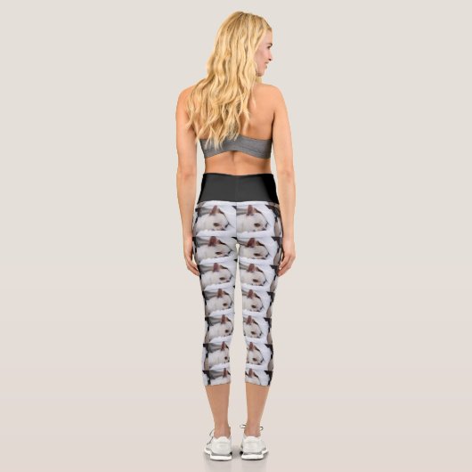 あなたのペット犬の子犬カスタムの写真chihuaパターン カプリレギンス (裏面)