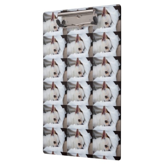 あなたのペット犬の子犬カスタムの写真chihuaパターン クリップボード (左)