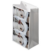 あなたのペット犬の子犬カスタムの写真chihuaパターン スモールペーパーバッグ (正面アングル)