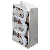 あなたのペット犬の子犬カスタムの写真chihuaパターン スモールペーパーバッグ (裏面アングル)