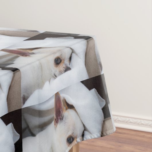 あなたのペット犬の子犬カスタムの写真chihuaパターン テーブルクロス (インサイチュ)