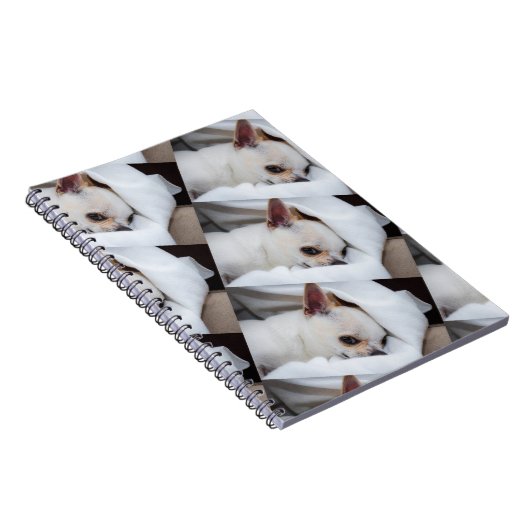 あなたのペット犬の子犬カスタムの写真chihuaパターン ノートブック (右側)