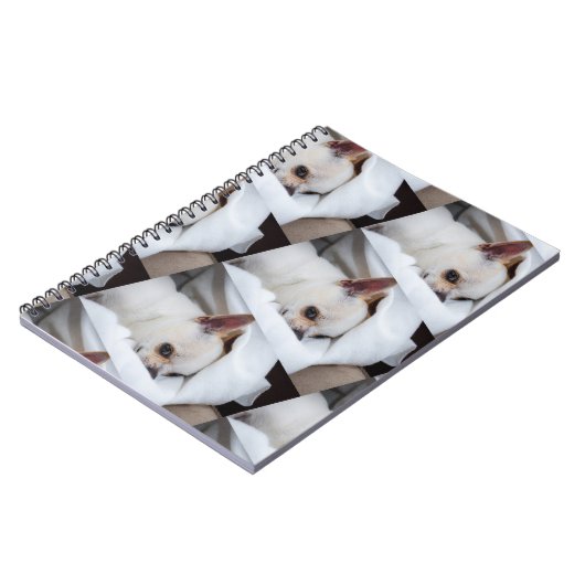 あなたのペット犬の子犬カスタムの写真chihuaパターン ノートブック (左側)