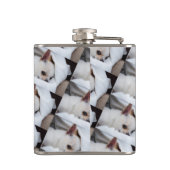 あなたのペット犬の子犬カスタムの写真chihuaパターン フラスク (裏面)