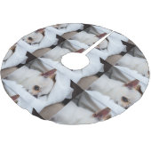 あなたのペット犬の子犬カスタムの写真chihuaパターン ブラッシュドポリエステルツリースカート (アングル)