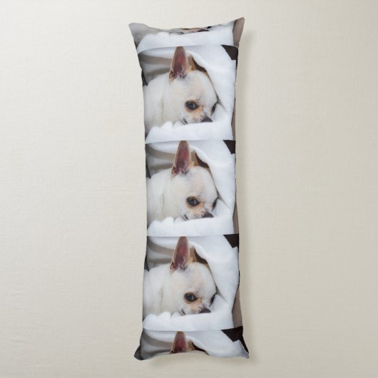 あなたのペット犬の子犬カスタムの写真chihuaパターン ボディピロー (裏面 (縦))