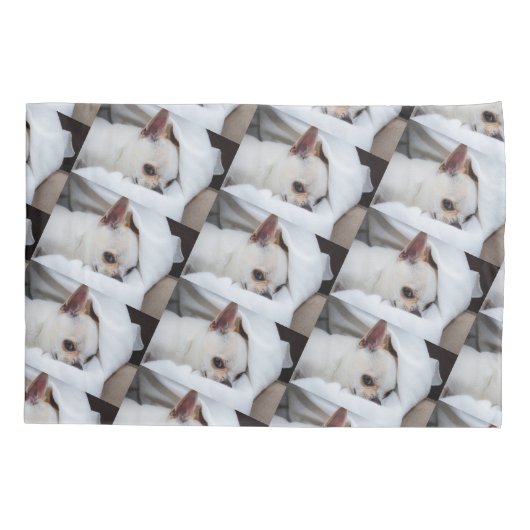 あなたのペット犬の子犬カスタムの写真chihuaパターン 枕カバー (裏面)