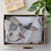 あなたのペット犬の子犬カスタムの写真chihuaパターン 薄葉紙 (ギフト)