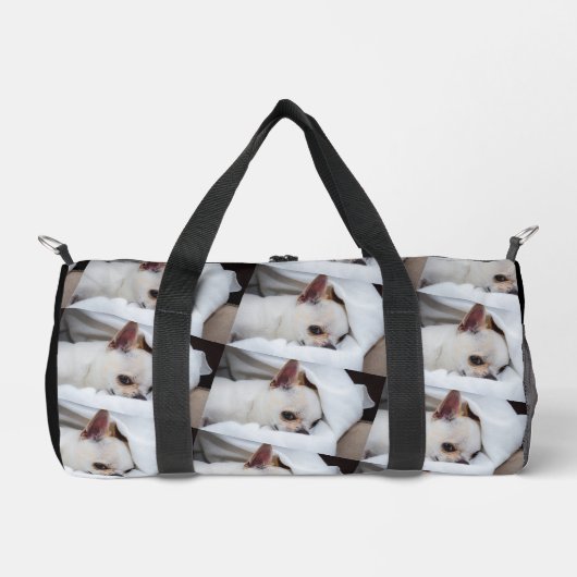 あなたのペット犬の子犬カスタムの写真chihuahuaジム ダッフルバッグ (正面)
