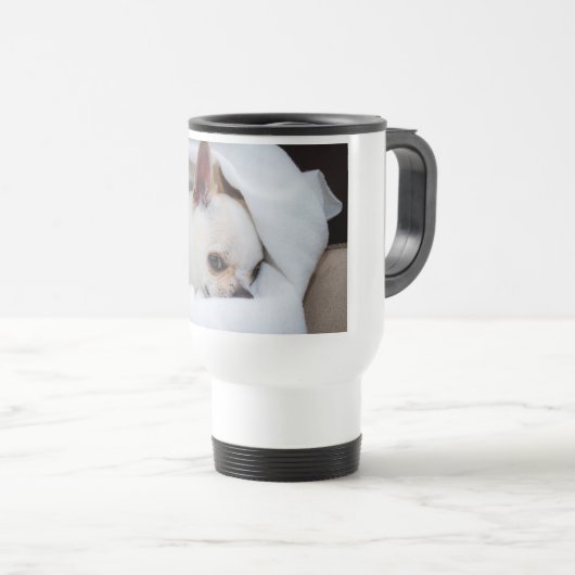 あなたのペット犬の子犬カスタムの写真chihuahua トラベルマグ (正面右)